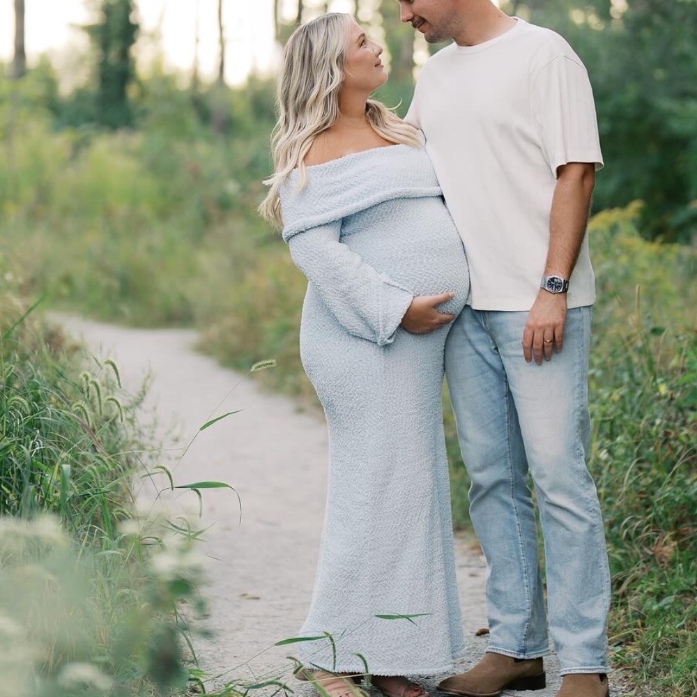 Nora Knit Maxi Maternity Dress